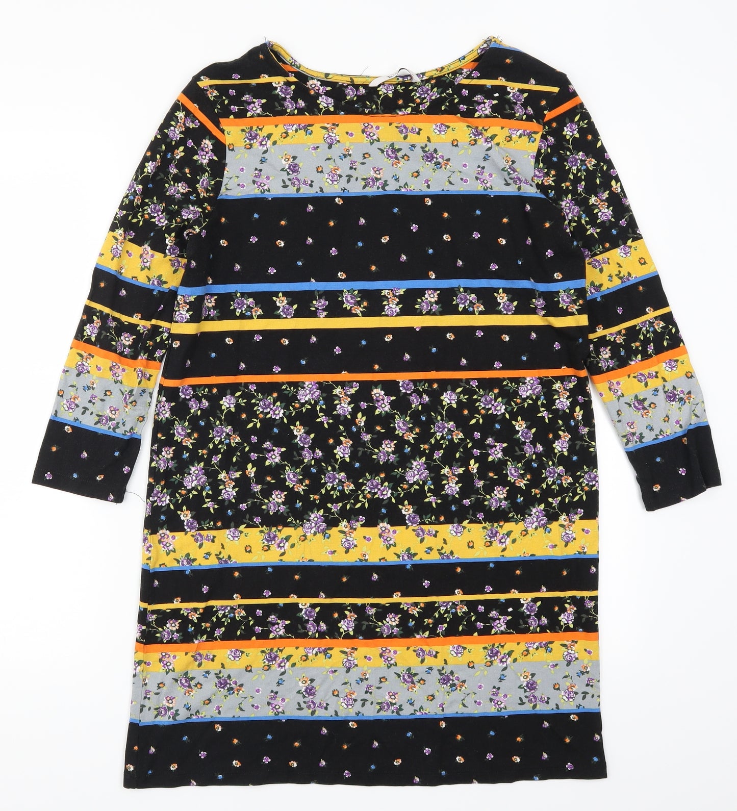 TU Womens Multicoloured Floral  T-Shirt Dress  Size 12  - Striped