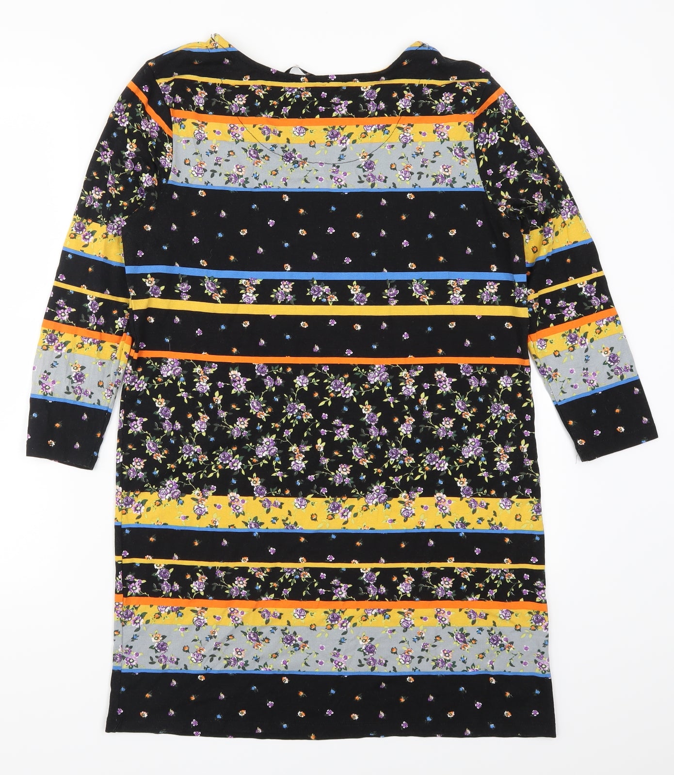 TU Womens Multicoloured Floral  T-Shirt Dress  Size 12  - Striped