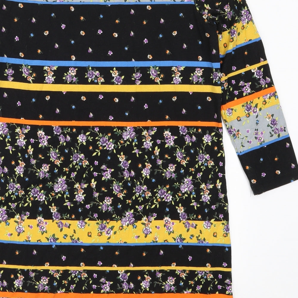 TU Womens Multicoloured Floral  T-Shirt Dress  Size 12  - Striped