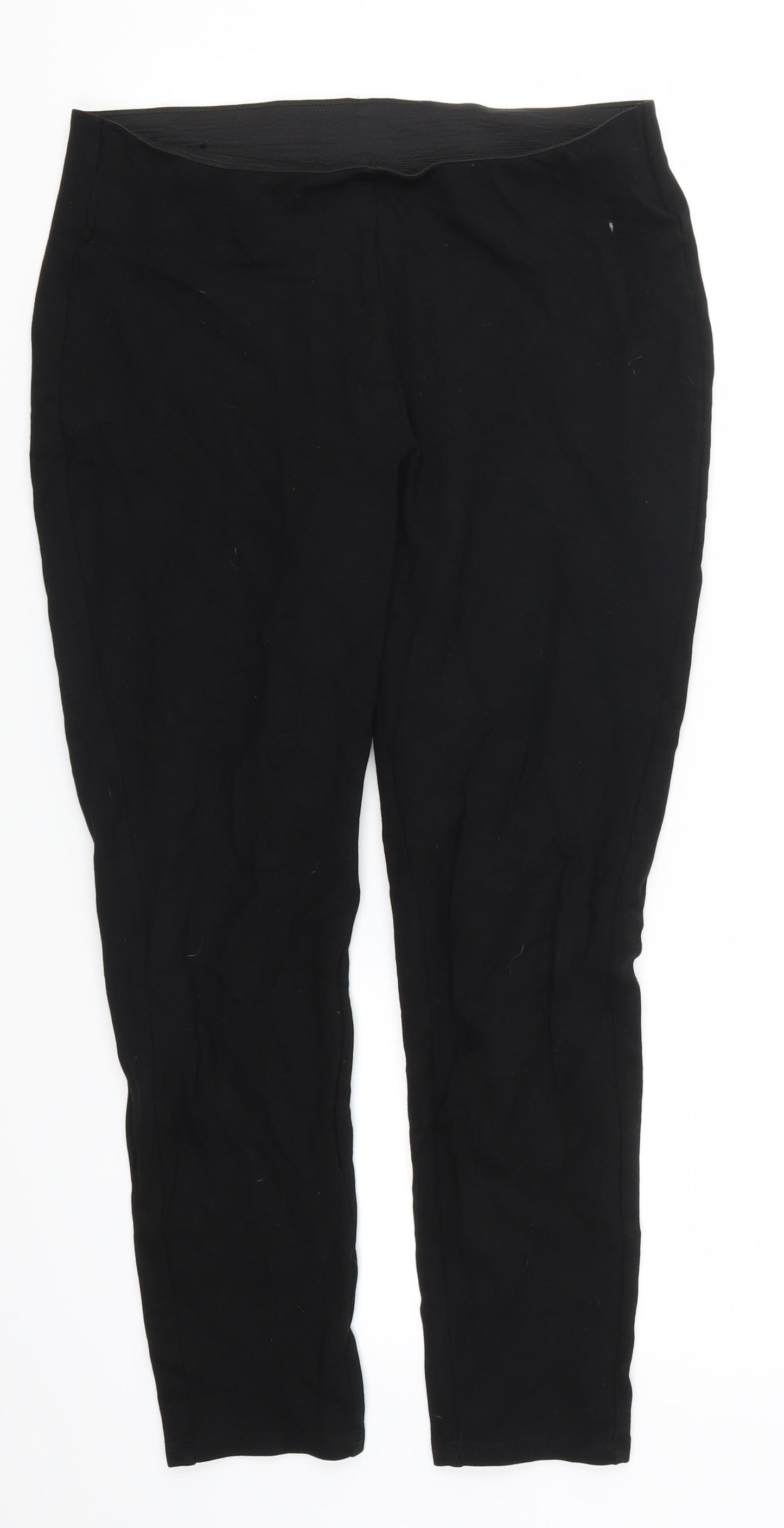 ESMARA Womens Black   Carrot Leggings Size 14 L24 in