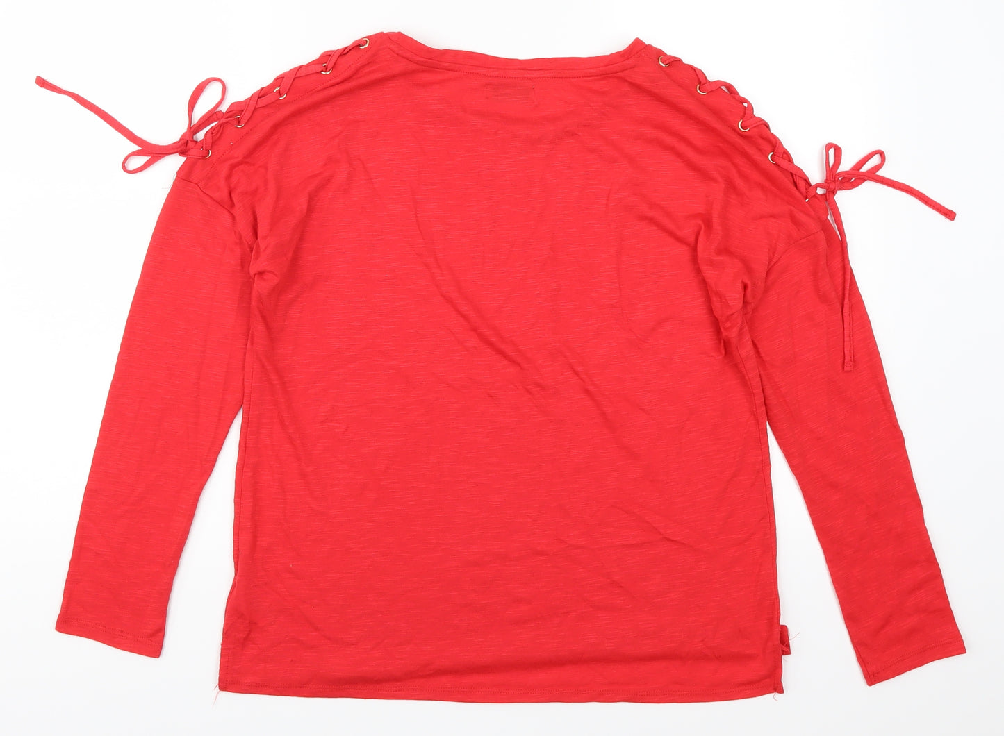 Papaya Womens Red   Basic T-Shirt Size 12