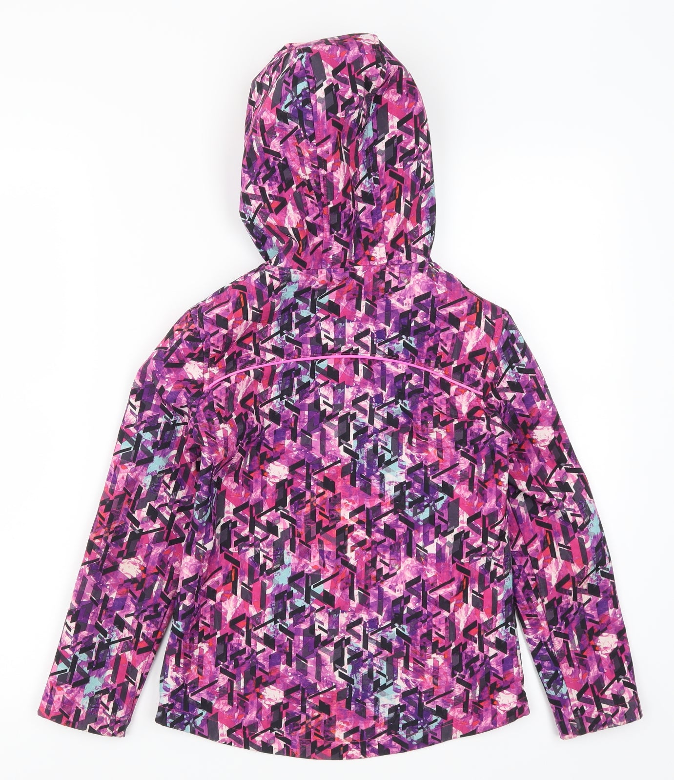 TU Girls Pink Geometric  Jacket  Size 7-8 Years
