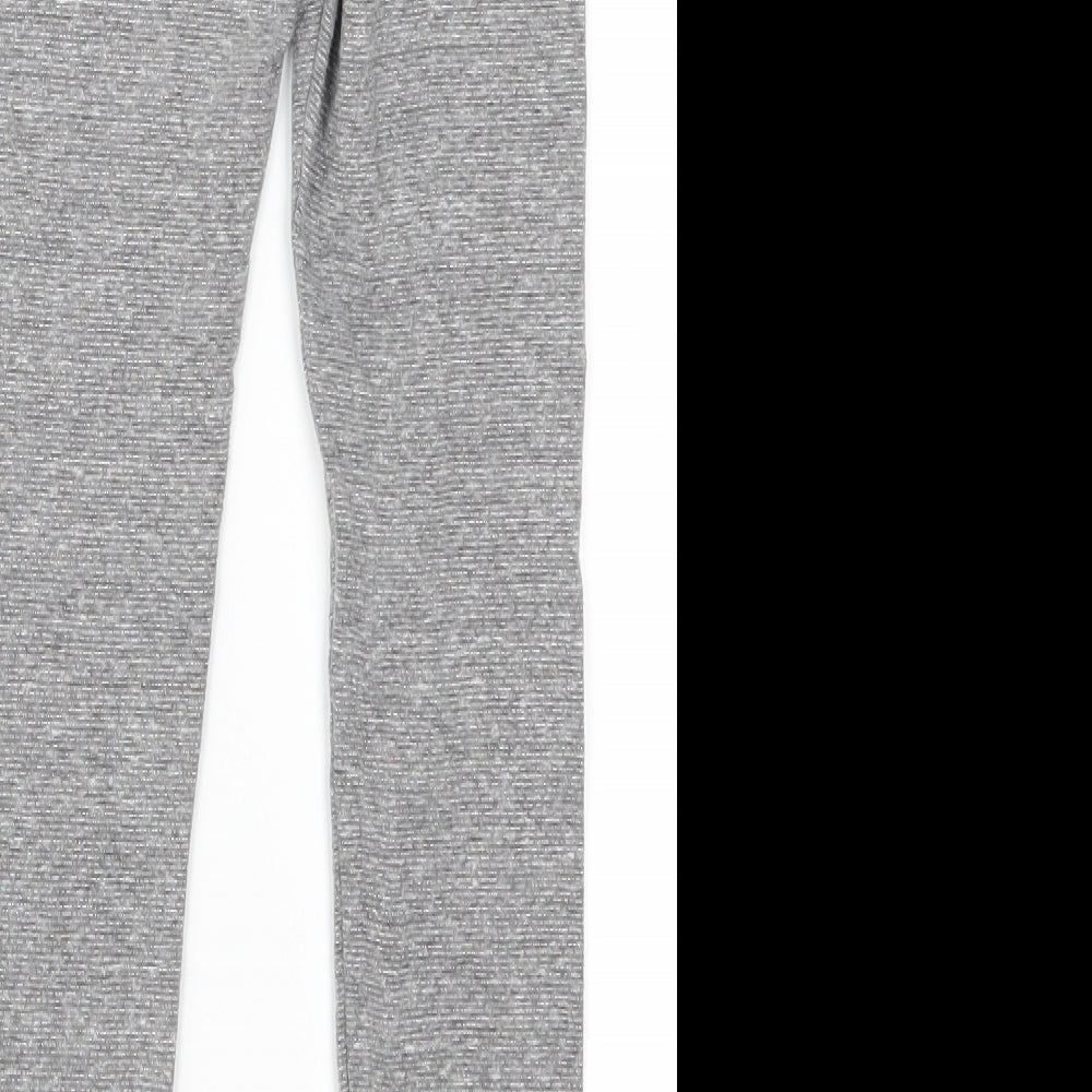 F&F Girls Grey   Carrot Trousers Size 8-9 Years