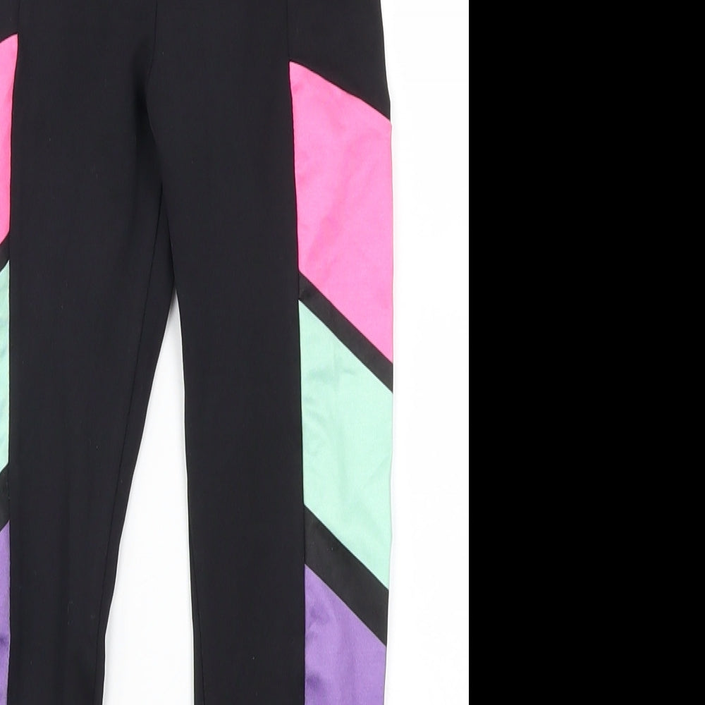 F&F Girls Multicoloured Geometric  Carrot Trousers Size 6-7 Years