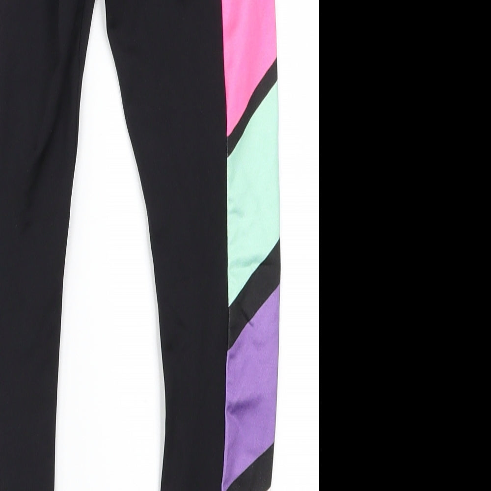 F&F Girls Multicoloured Geometric  Carrot Trousers Size 6-7 Years