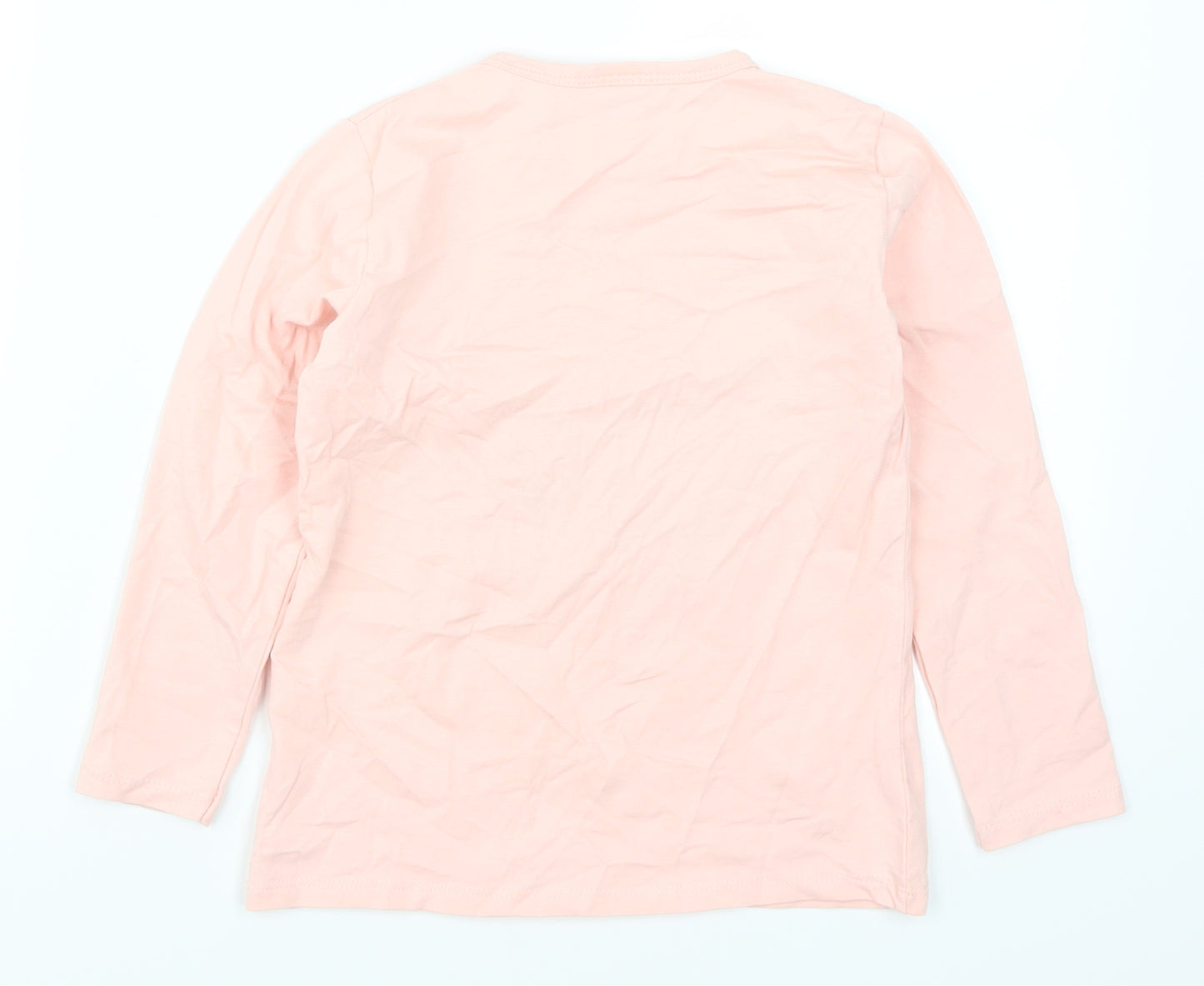 Jeliboom Girls Pink   Basic T-Shirt Size 7-8 Years  - Love