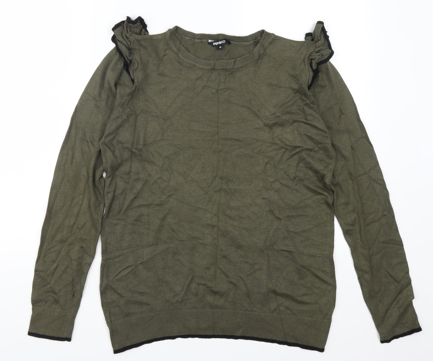 Pep & Co Womens Green   Pullover Jumper Size 14