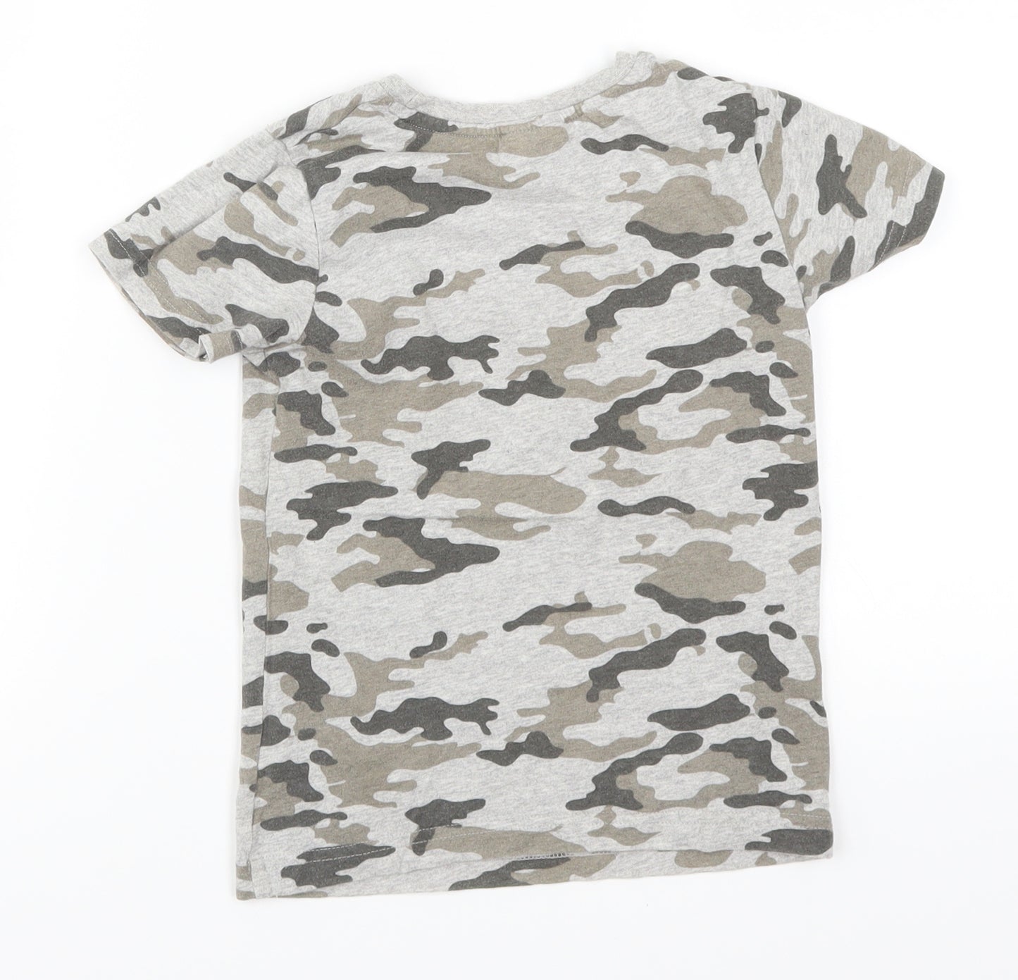 NEXT Boys Grey Camouflage  Basic T-Shirt Size 4 Years