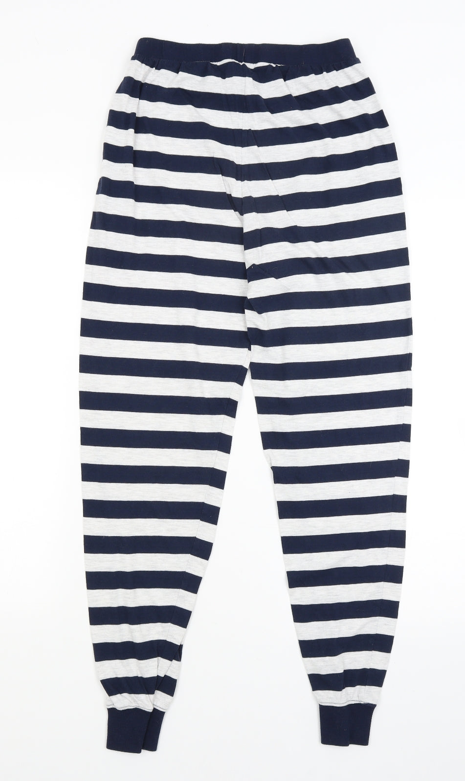F&F Womens Blue Striped  Jogger Trousers Size 10 L28 in