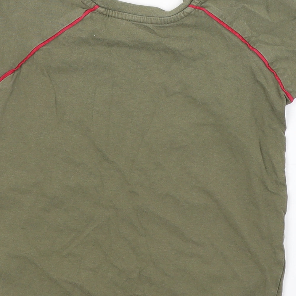 Matalan Boys Green   Basic T-Shirt Size 3-4 Years  - Beware of little monsters