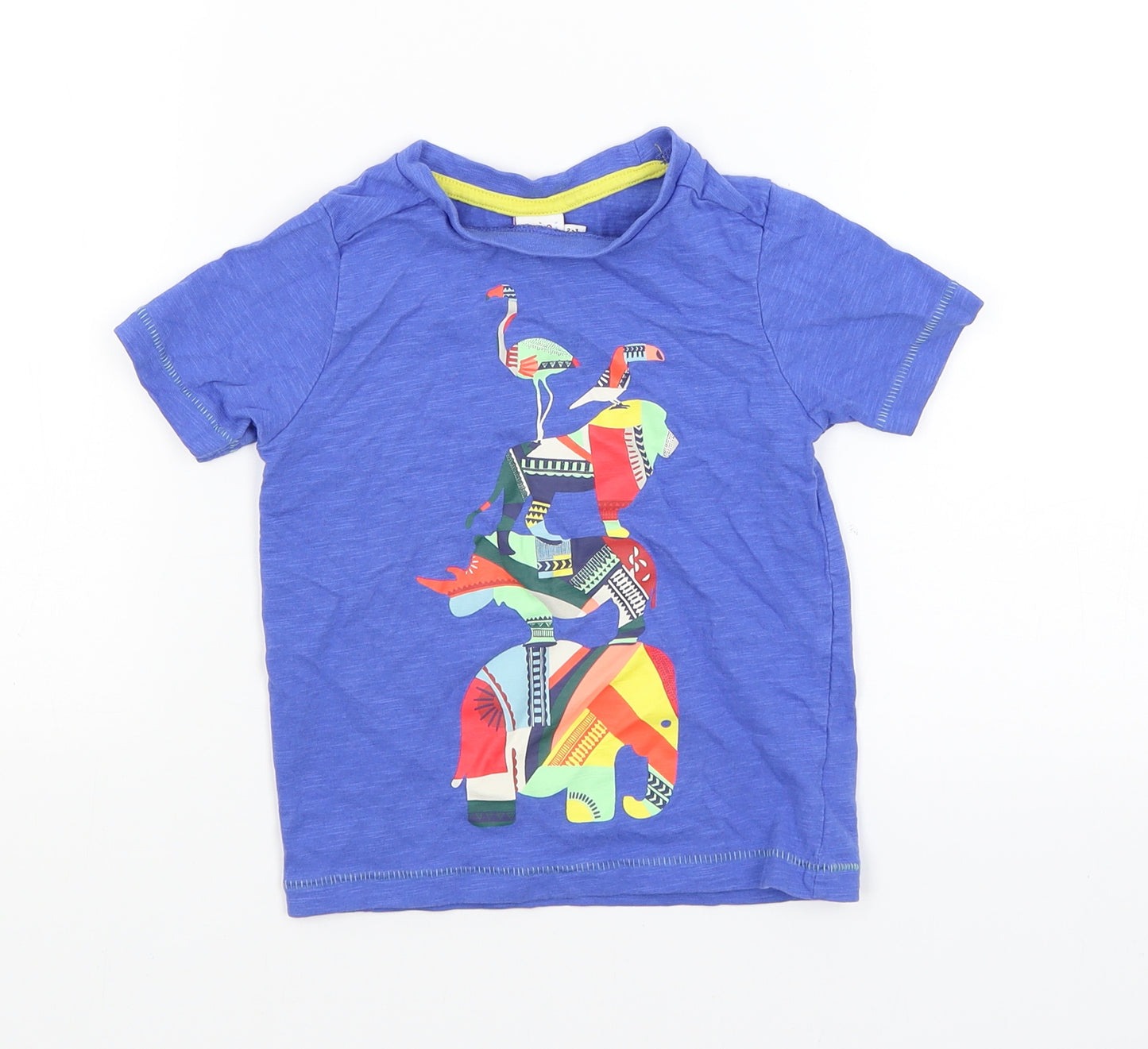 Mini Club Boys Blue   Basic T-Shirt Size 2-3 Years  - Animals