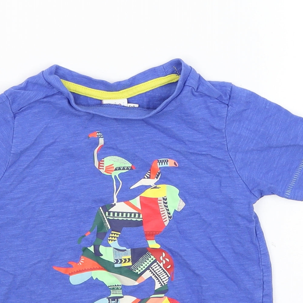 Mini Club Boys Blue   Basic T-Shirt Size 2-3 Years  - Animals