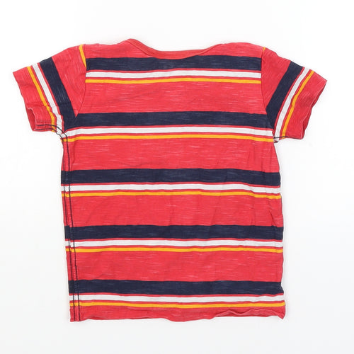 NEXT Boys Red Striped  Basic T-Shirt Size 2-3 Years