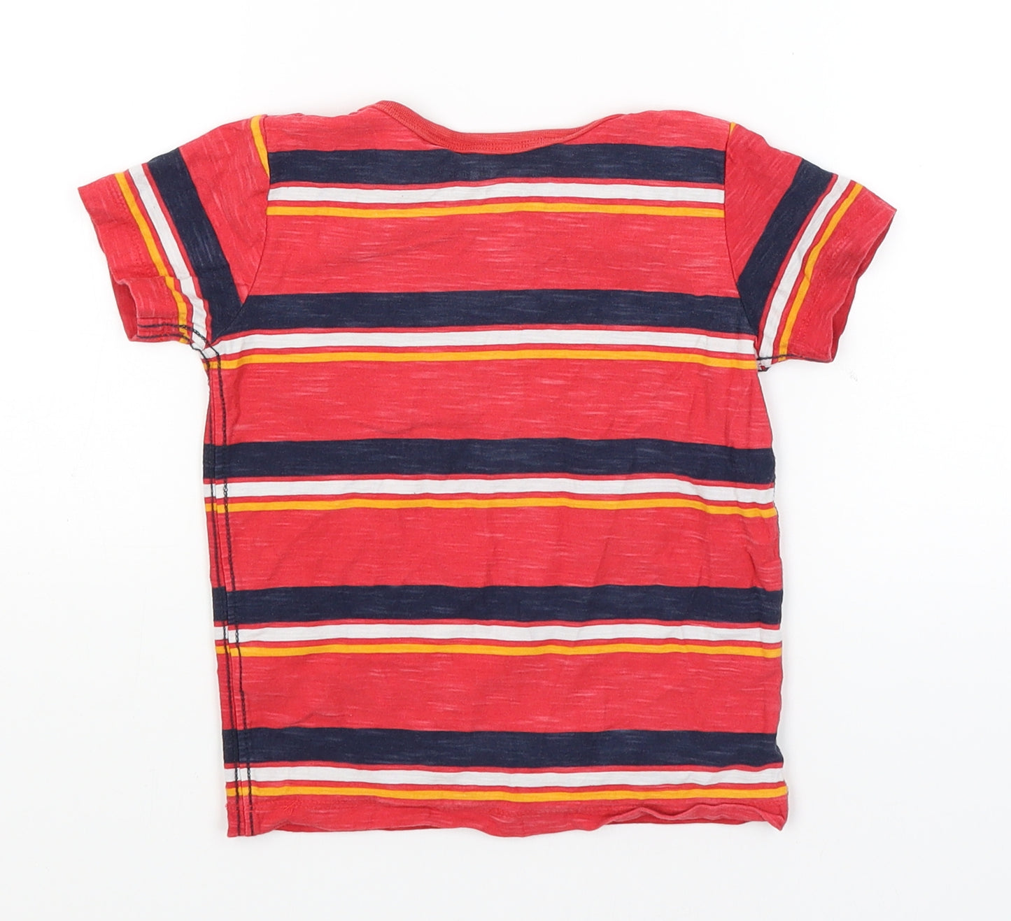NEXT Boys Red Striped  Basic T-Shirt Size 2-3 Years