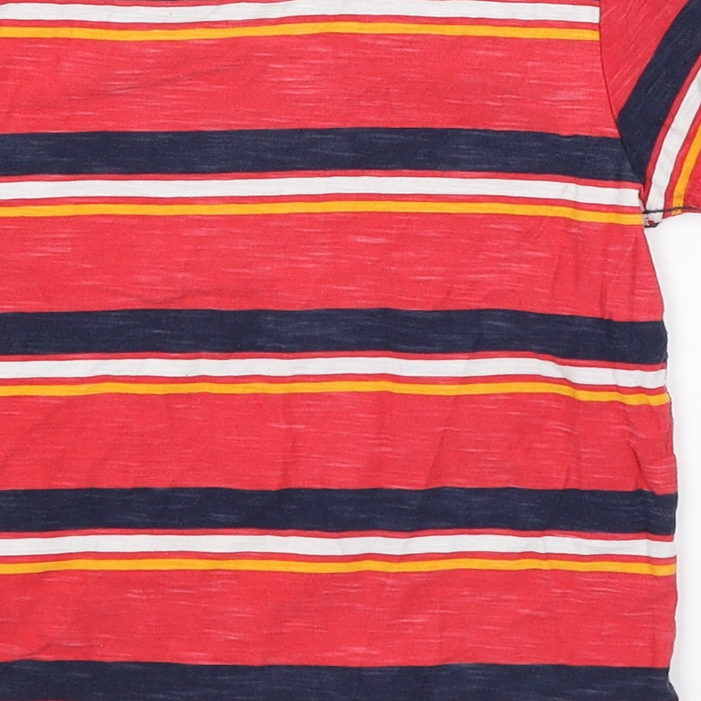 NEXT Boys Red Striped  Basic T-Shirt Size 2-3 Years
