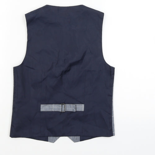 NEXT Boys Blue   Overcoat Waistcoat Size 8 Years