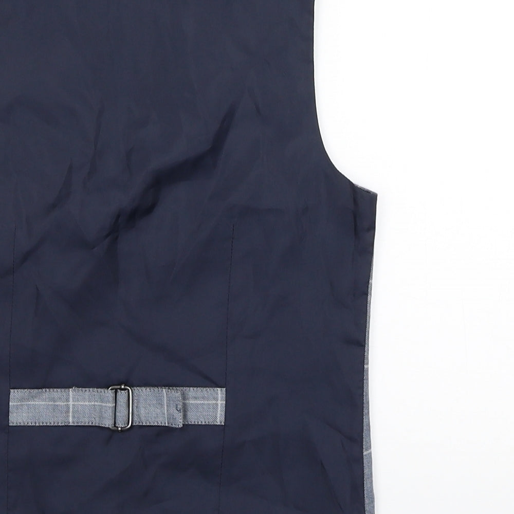 NEXT Boys Blue   Overcoat Waistcoat Size 8 Years