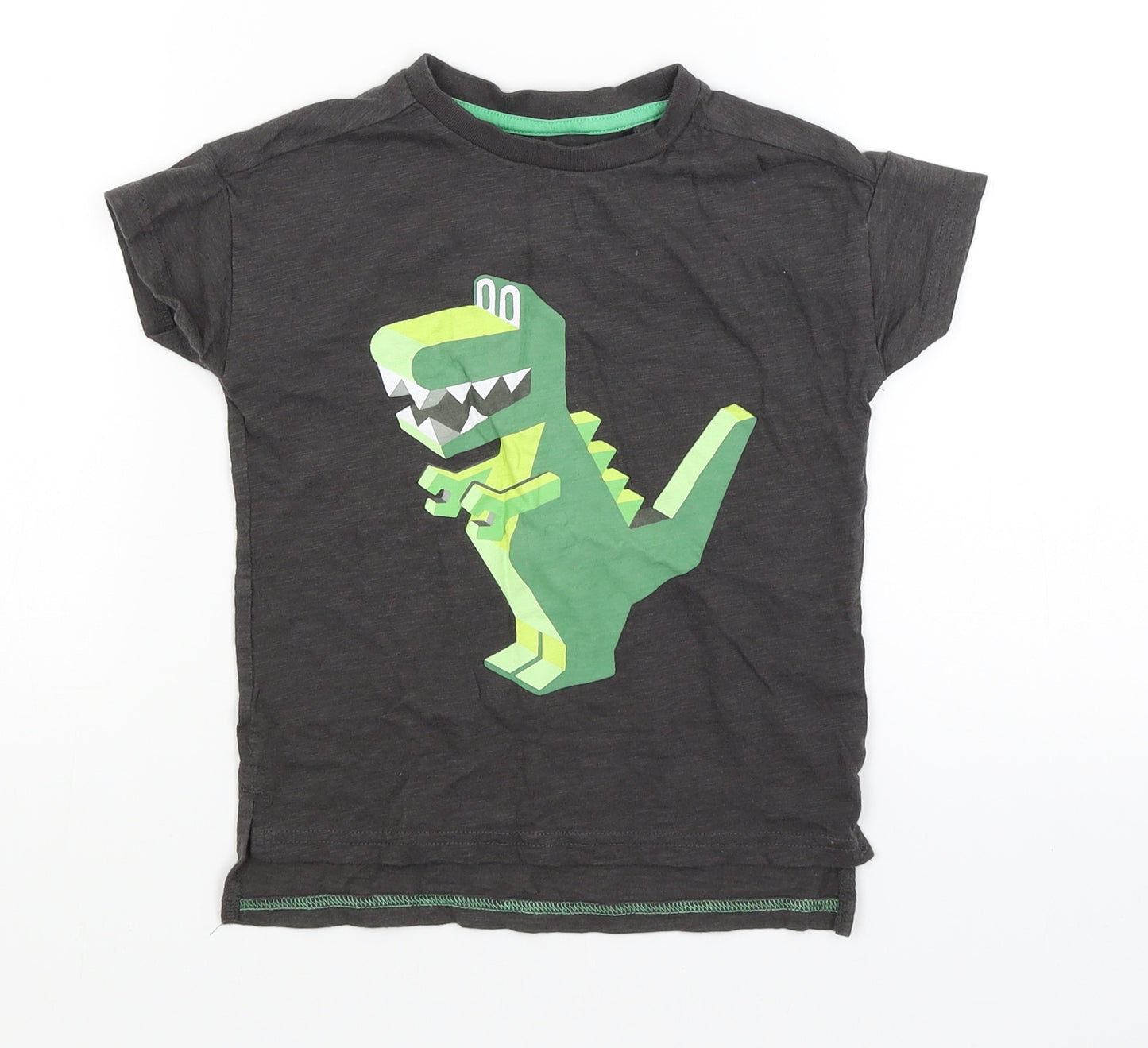 NEXT Baby Grey   Basic T-Shirt Size 18-24 Months  - Dinosaur