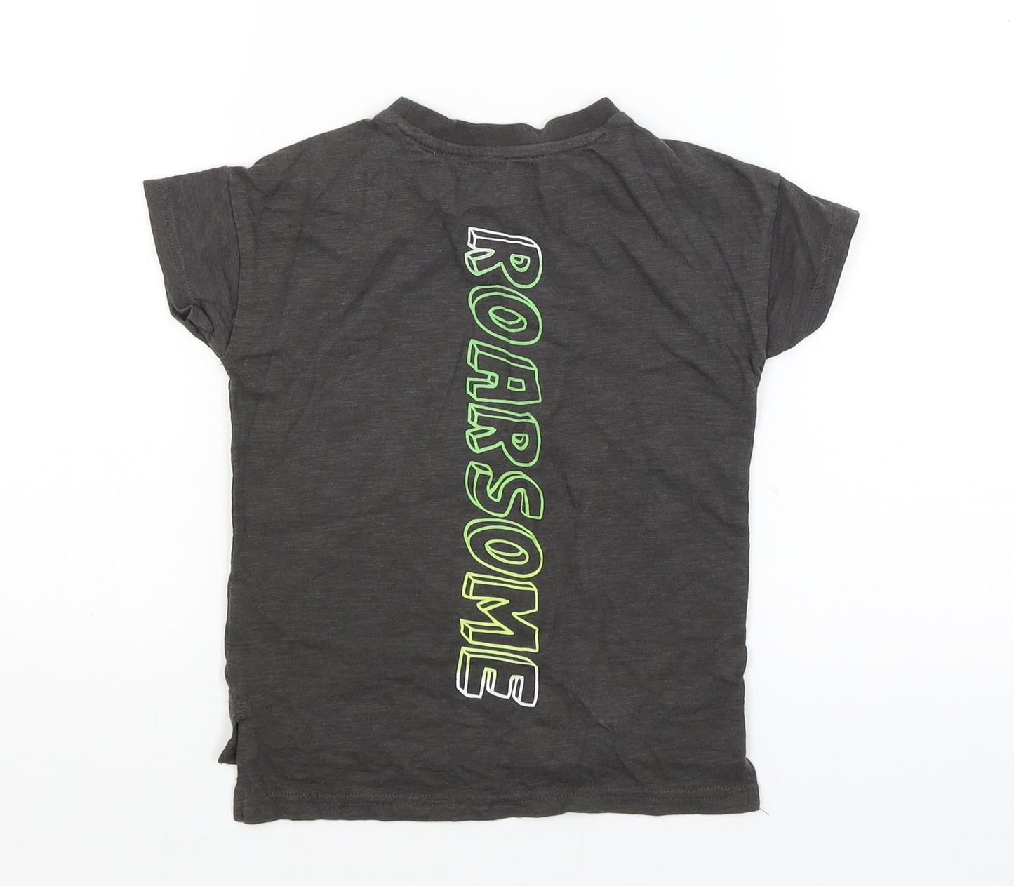 NEXT Baby Grey   Basic T-Shirt Size 18-24 Months  - Dinosaur