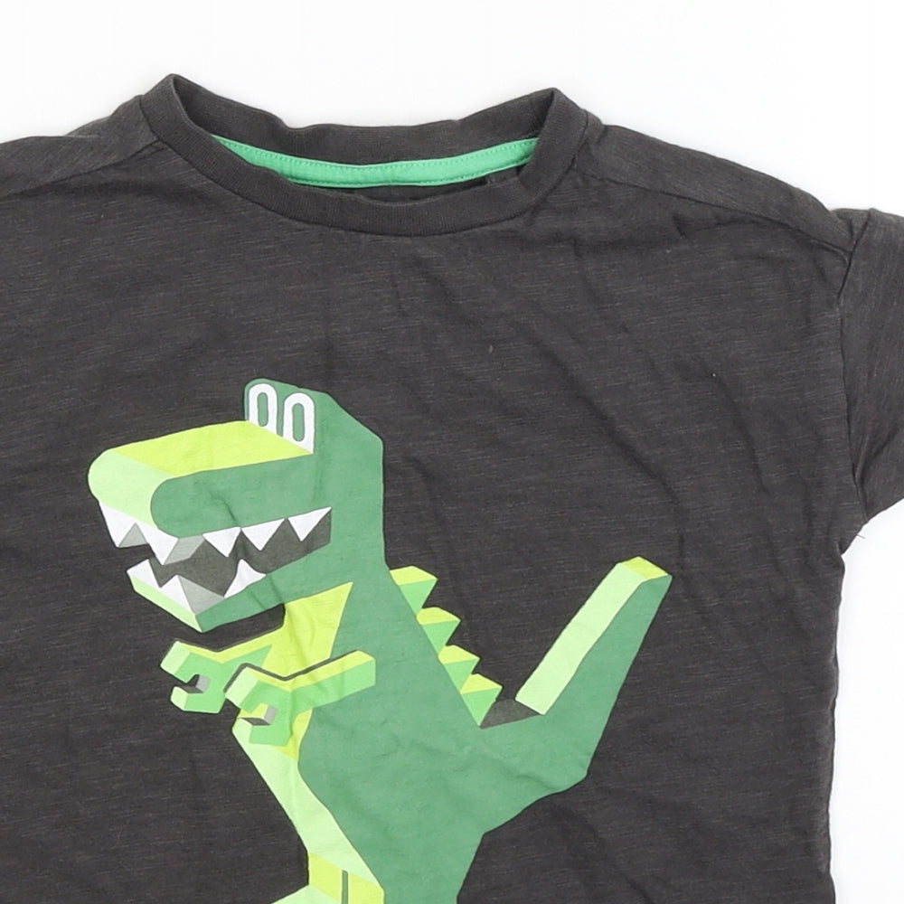 NEXT Baby Grey   Basic T-Shirt Size 18-24 Months  - Dinosaur