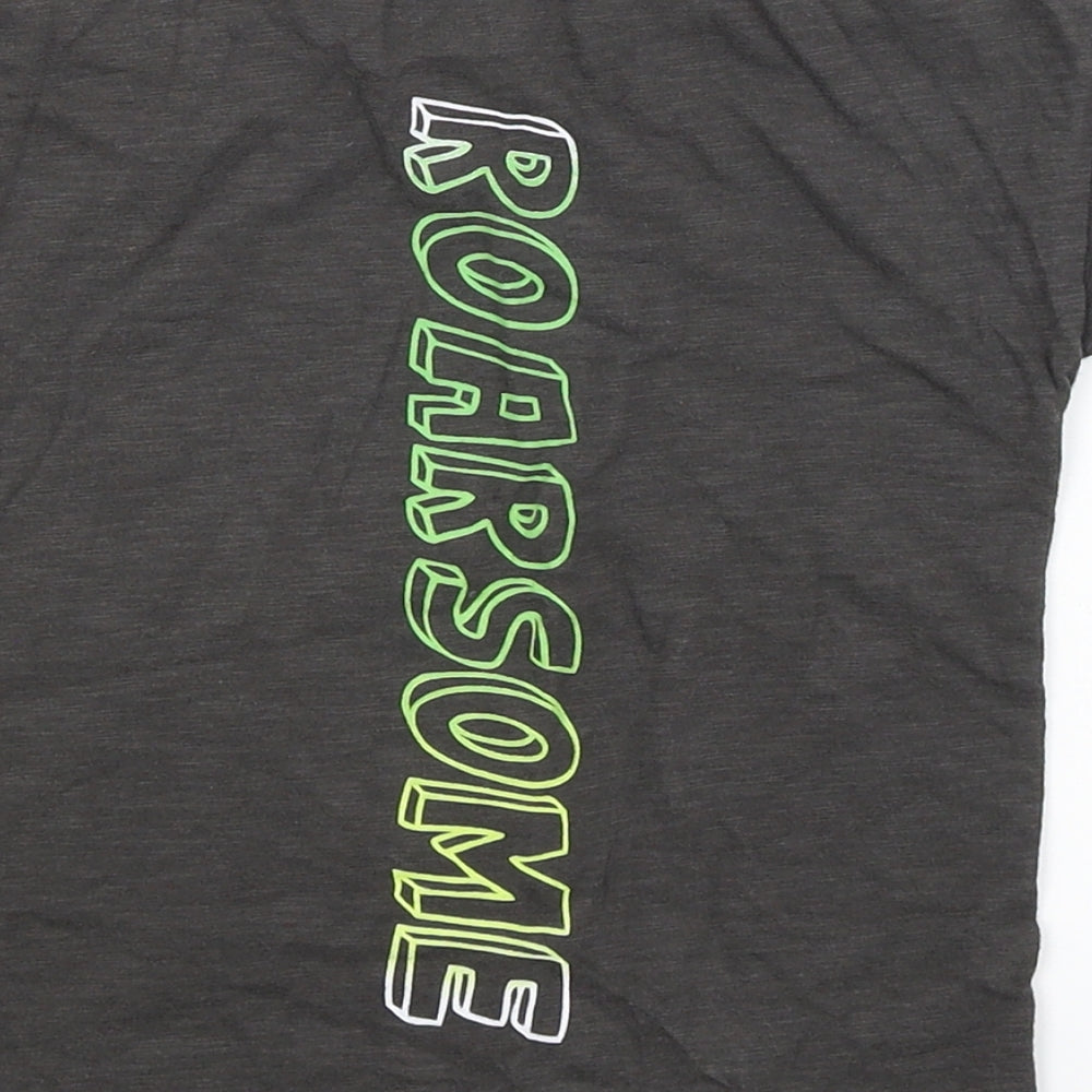 NEXT Baby Grey   Basic T-Shirt Size 18-24 Months  - Dinosaur