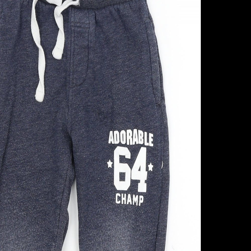 George Boys Blue   Sweatpants Trousers Size 3-4 Years