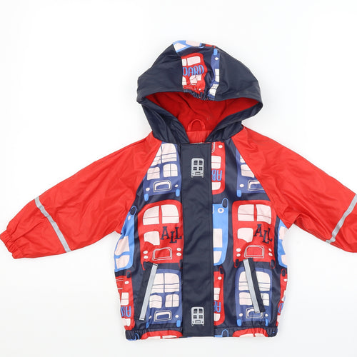 Lupilu  Red   Rain Coat Coat Size 18-24 Months  - Bus