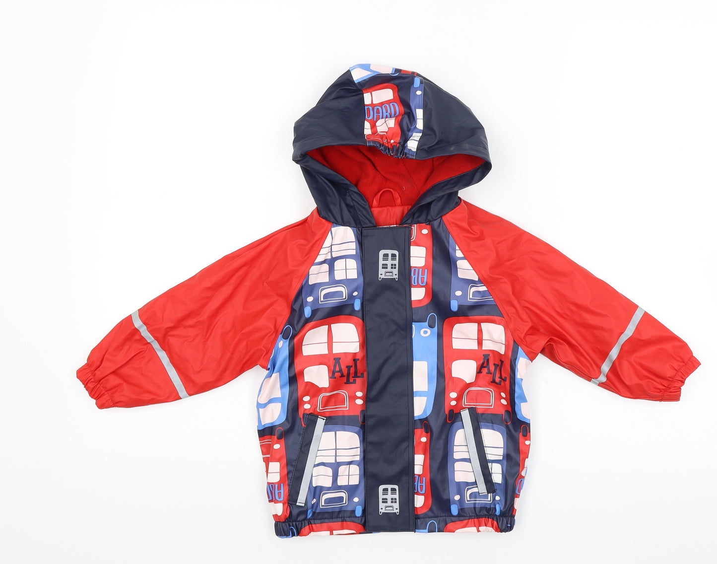 Lupilu  Red   Rain Coat Coat Size 18-24 Months  - Bus