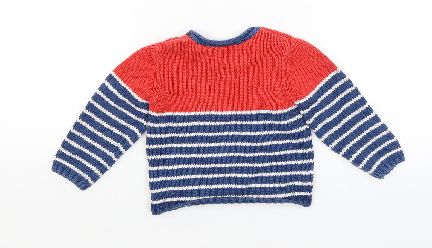 NEXT Baby Blue Striped  Pullover Jumper Size 12-18 Months