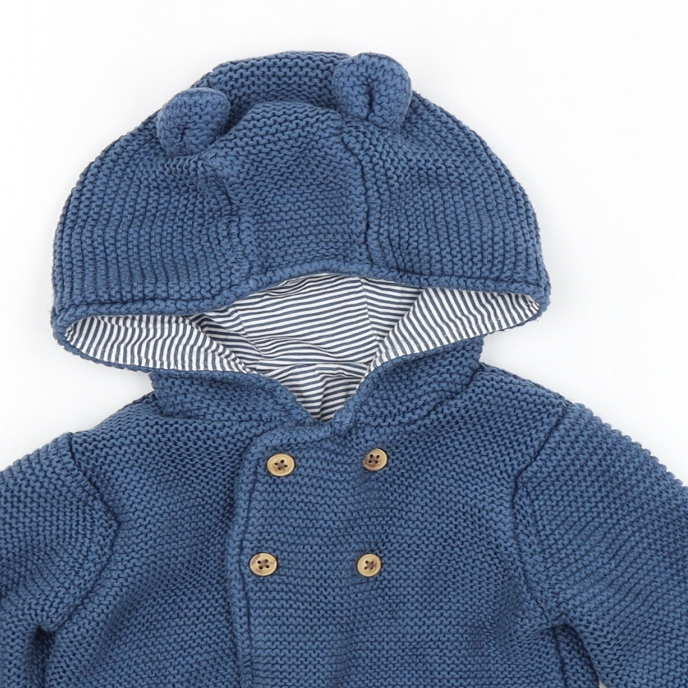 M&S Baby Blue   Cardigan Jumper Size 18-24 Months