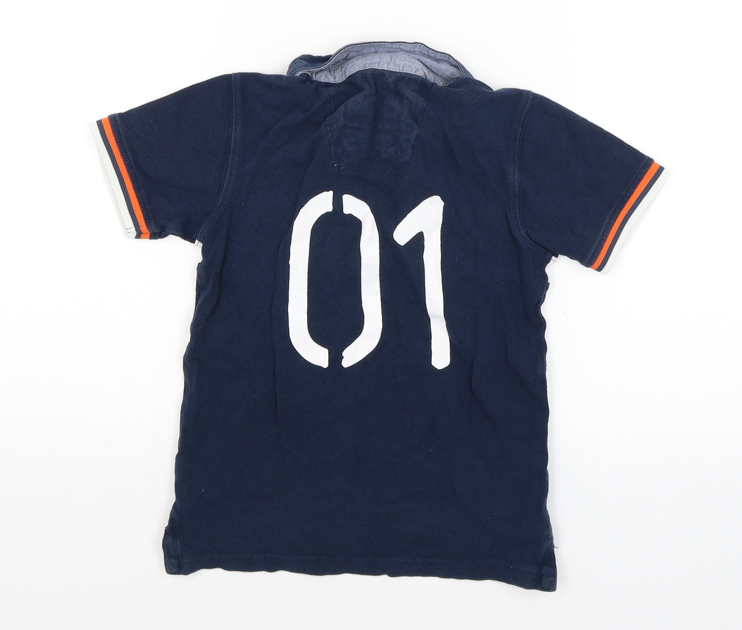George Boys Blue   Jersey Polo Size 6-7 Years  - Rugby