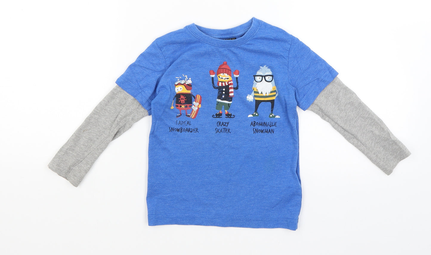 NEXT Boys Blue   Basic T-Shirt Size 3 Years  - Characters