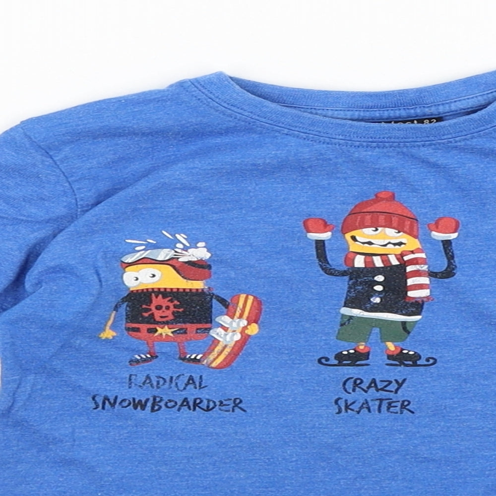 NEXT Boys Blue   Basic T-Shirt Size 3 Years  - Characters
