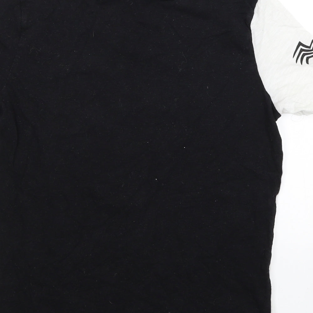 Marvel Boys Black   Basic T-Shirt Size 10-11 Years  - Spiderman