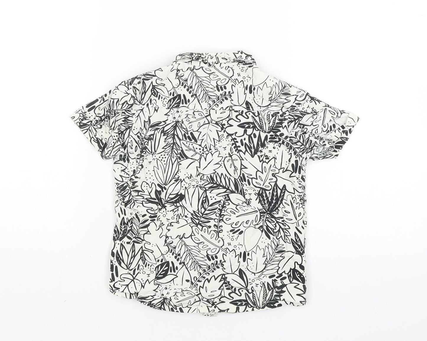 George Boys White   Basic Button-Up Size 3-4 Years  - Jungle