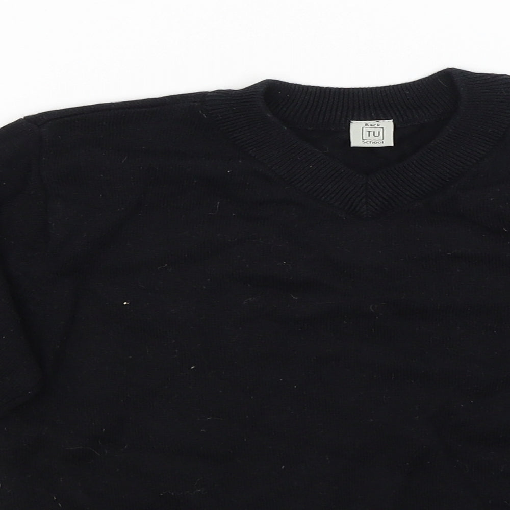 TU Boys Black   Pullover Jumper Size 5 Years