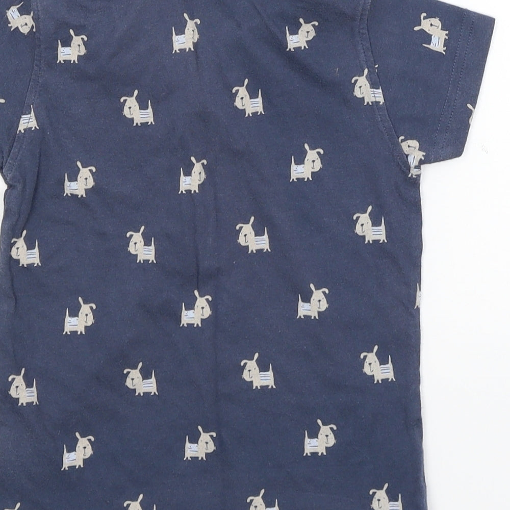 NEXT Baby Blue   Basic T-Shirt Size 9-12 Months  - Dogs