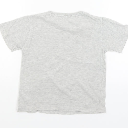 Urban Rascals Boys Grey   Basic T-Shirt Size 3-4 Years