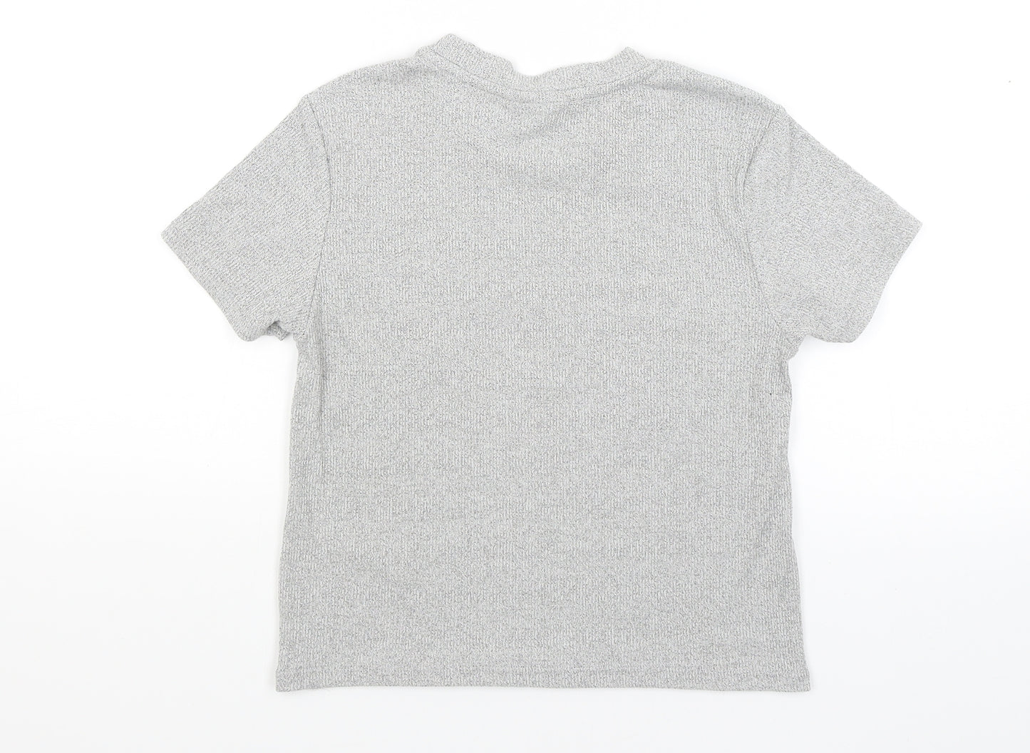 Topshop Womens Grey   Basic T-Shirt Size S