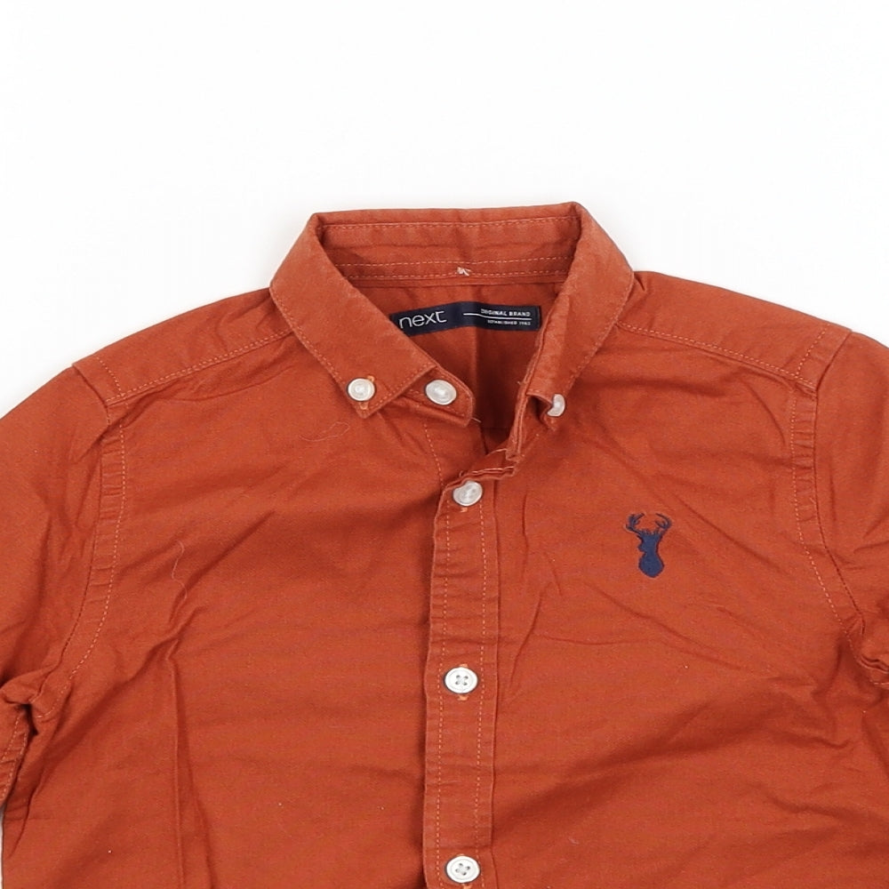 NEXT Boys Brown   Basic Button-Up Size 3 Years