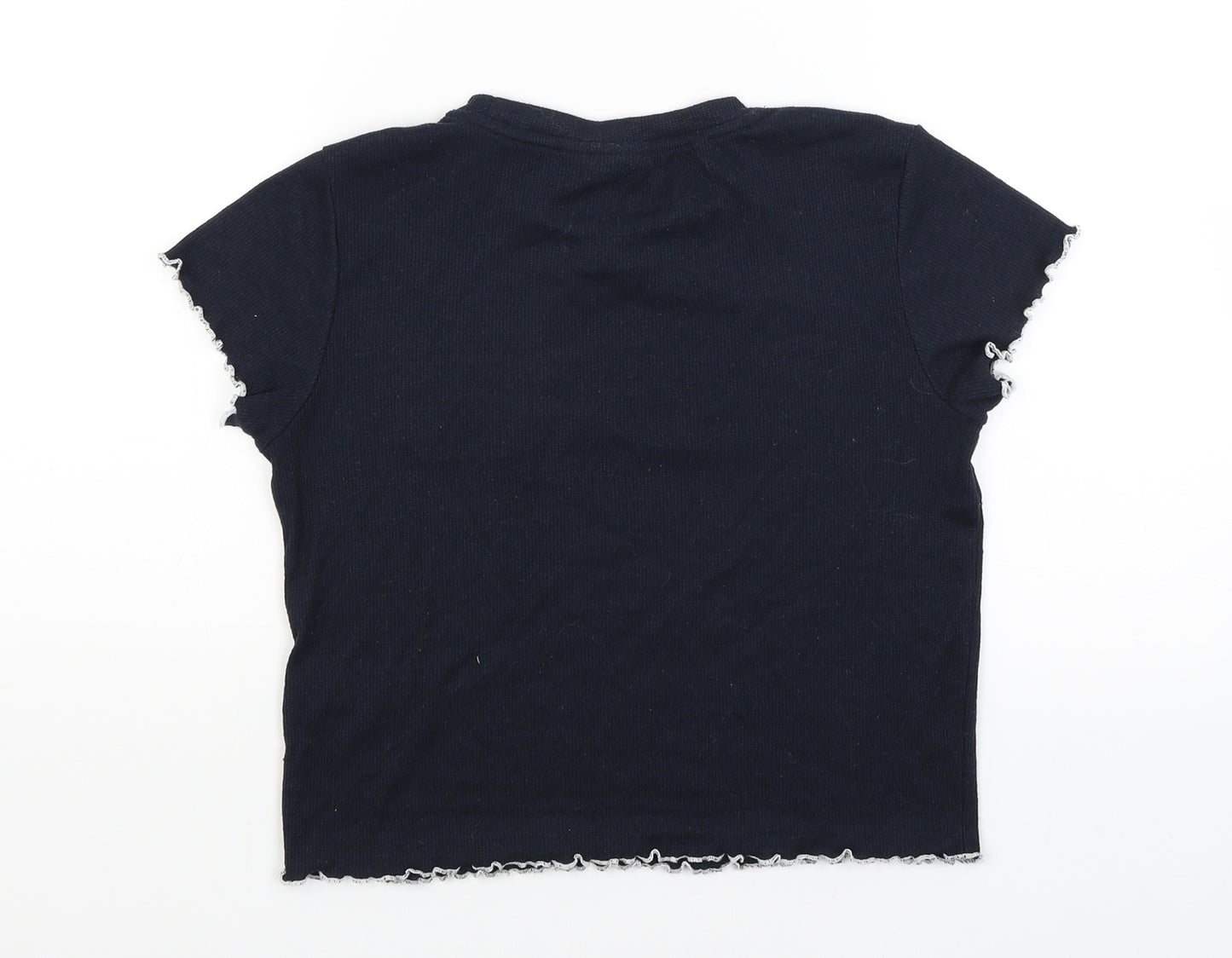Topshop Womens Blue   Basic T-Shirt Size S