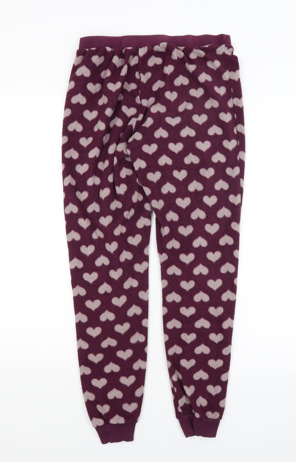 Preworn Womens Purple Solid  Capri Pyjama Pants Size XS  - Hearts