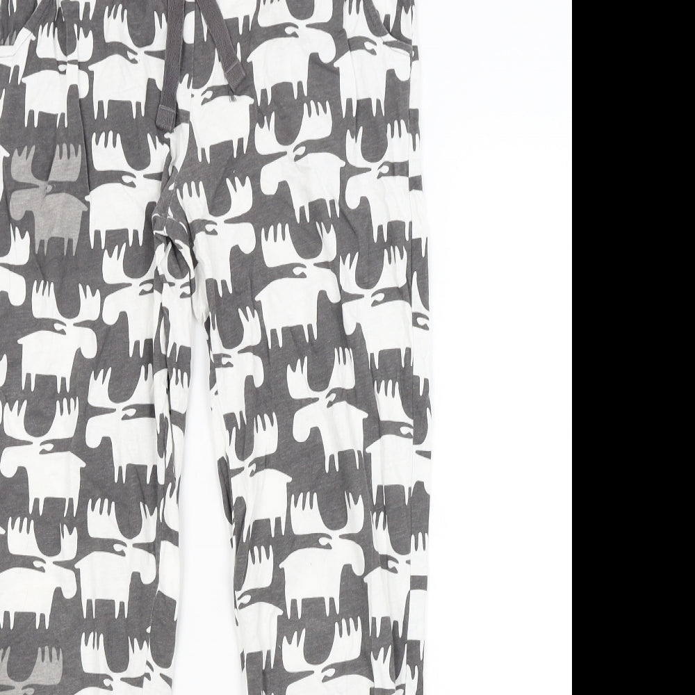 NEXT Womens Grey Solid  Capri Pyjama Pants Size S  - Moose