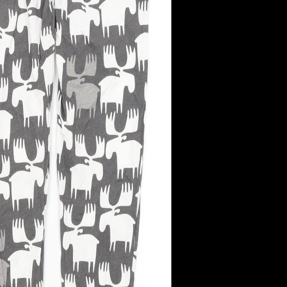 NEXT Womens Grey Solid  Capri Pyjama Pants Size S  - Moose