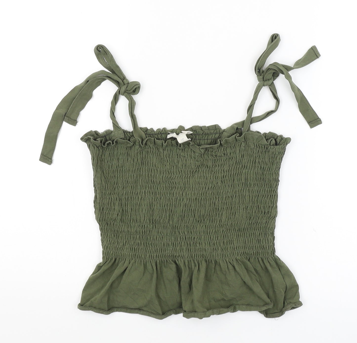 H&M Womens Green   Cropped Tank Size S