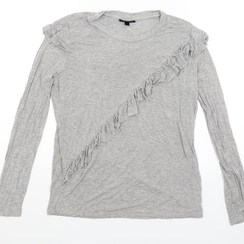 Topshop Womens Grey   Basic T-Shirt Size 8