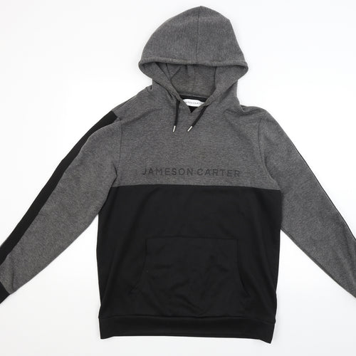 Jameson Carter Mens Black   Pullover Hoodie Size L