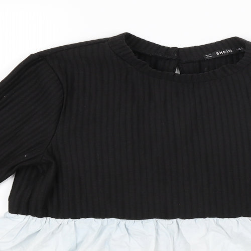 SheIn Womens Black   Basic Blouse Size S