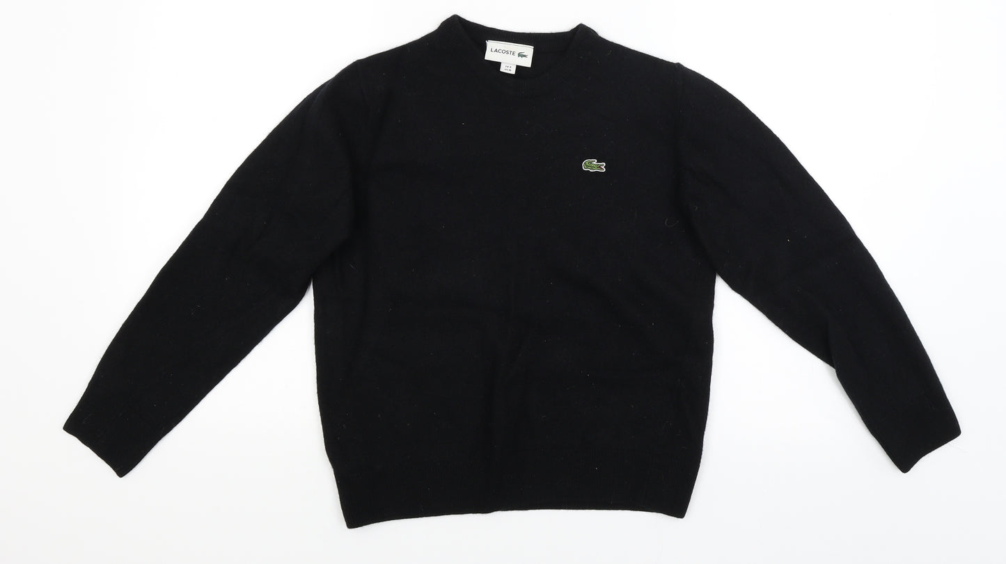 Lacoste Mens Black   Pullover Jumper Size M