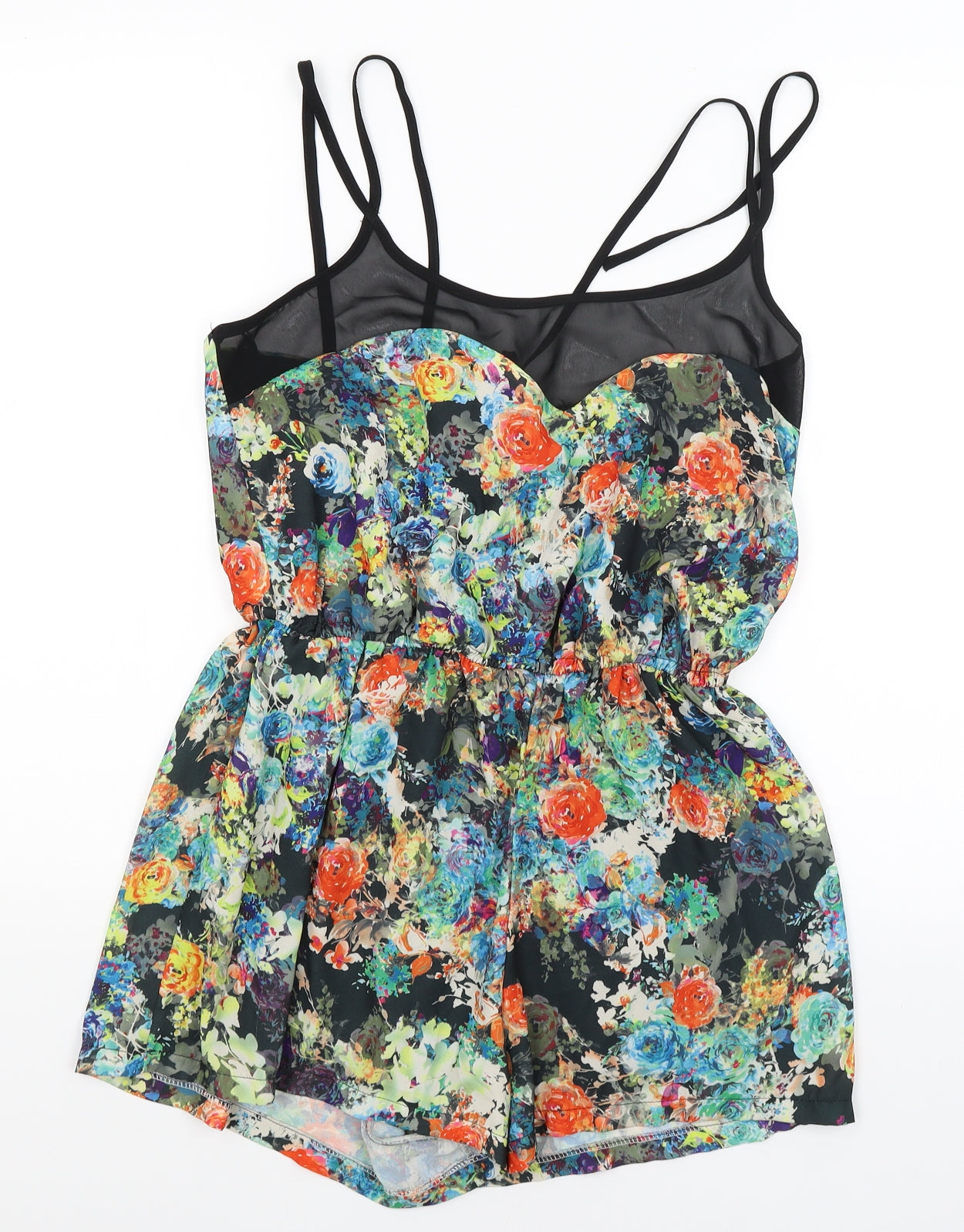 Love Womens Black Flecked  Playsuit One-Piece Size M